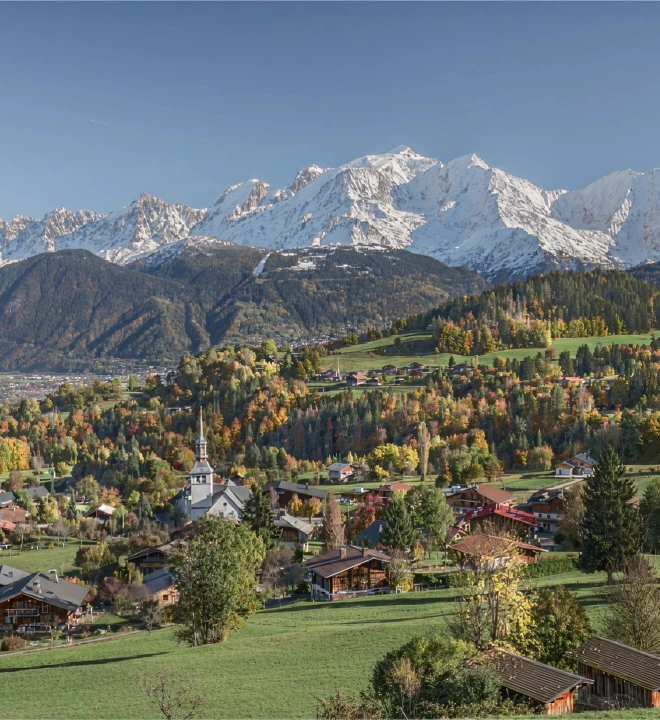 Vue du village de Cordon