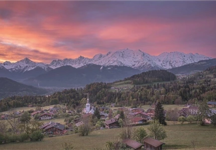 Un coucher de soleil époustouflant